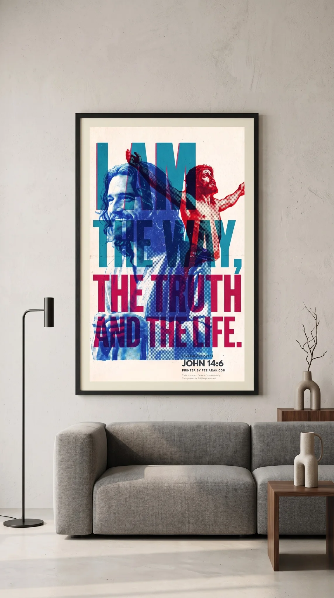Poster Risograph “John 14:6” — foto tambahan