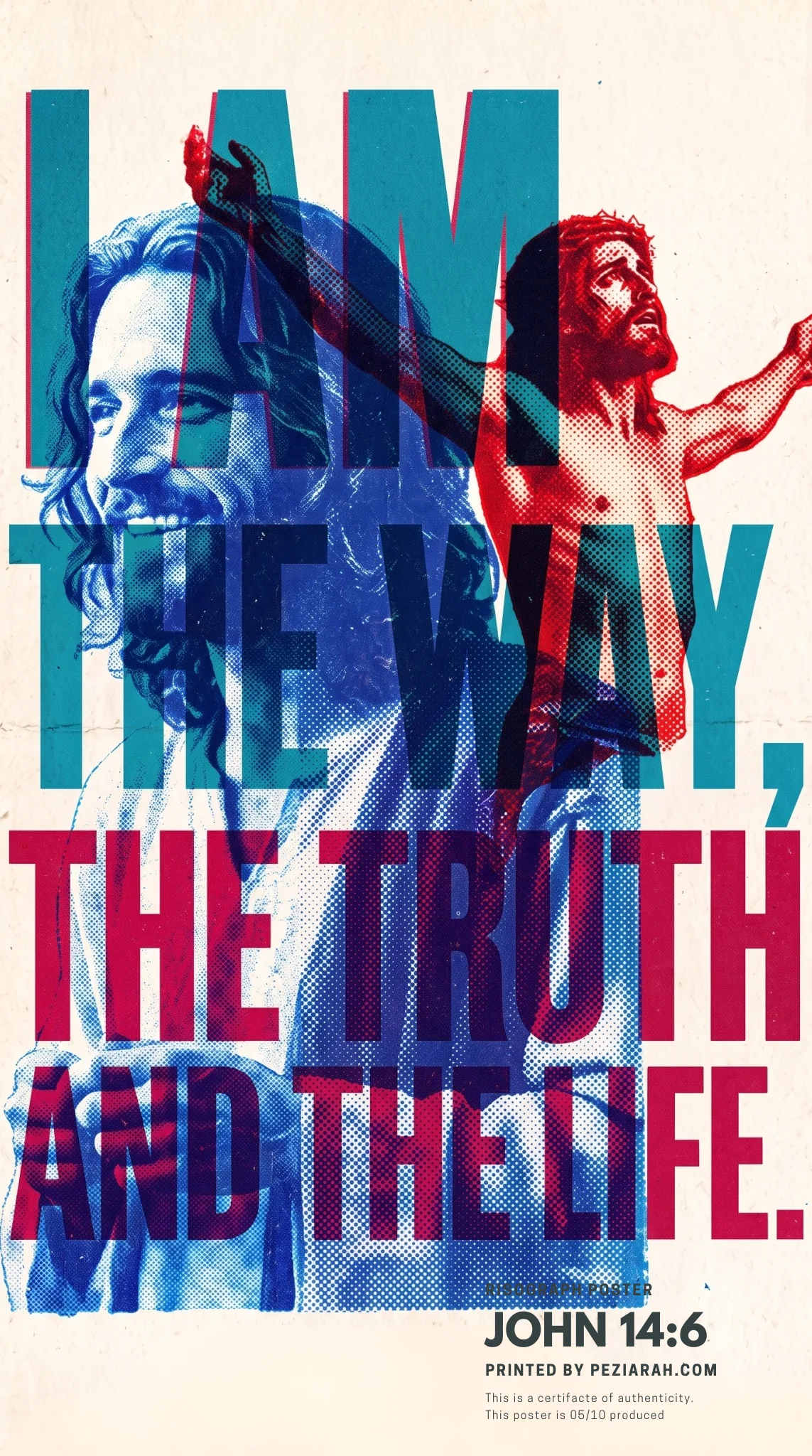 Poster Risograph “John 14:6”