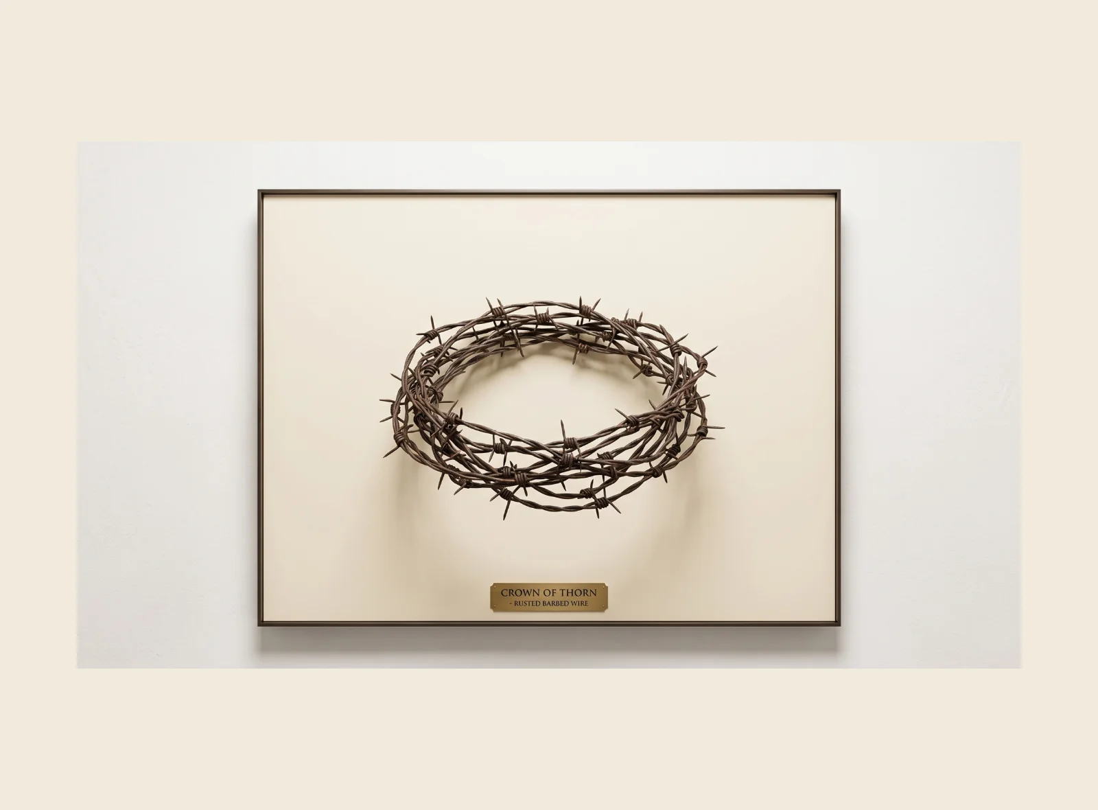 Wall Art “Crown of Thorn” — Kawat Berduri — foto tambahan