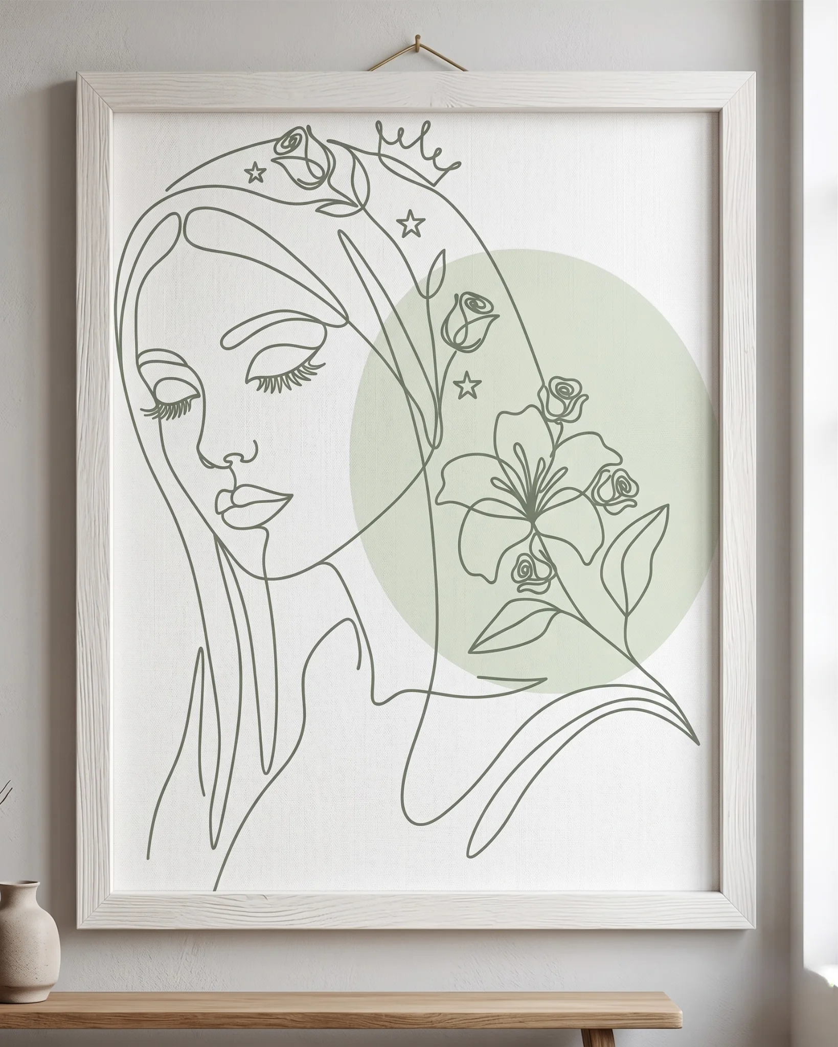 Wall Art Bunda Maria — Line Art